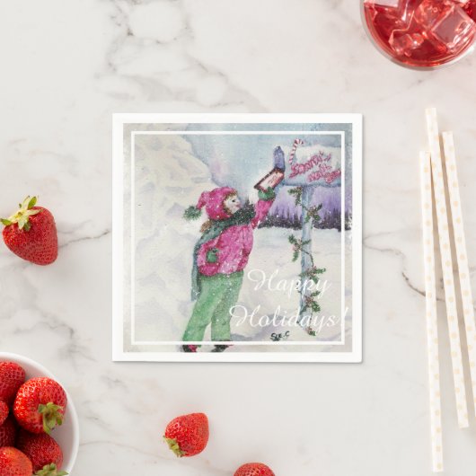 サンタク親愛リスマスパーティー スタンダードカクテルナプキン (インサイチュ)