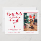 サンタク親愛リスマスボーイ | ガールドッグカスタム写真 シーズンカード (正面)