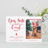 サンタク親愛リスマスボーイ | ガールドッグカスタム写真 シーズンカード (スタンド正面)