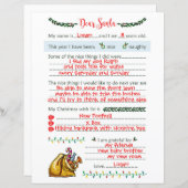 サンタク親愛リスマスレター文房具 (正面/裏面)