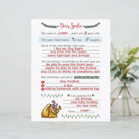 サンタク親愛リスマスレター文房具 (スタンド正面)