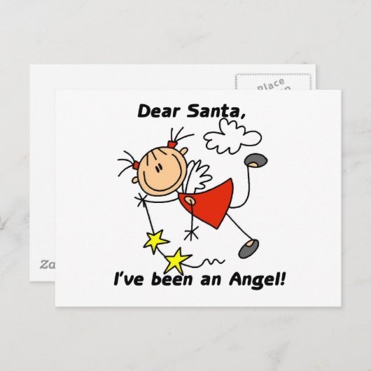 サンタク親愛リスマスTシャツとギフト シーズンポストカード (正面/裏面)