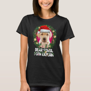 サンタク親愛ワイイエロラブラドールいけなfor Christ Tシャツ