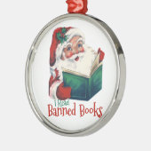 サンタク読ロー禁止の本 メタルオーナメント (左)