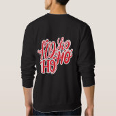 サンタク飲リスマススウェットシャツ スウェットシャツ (裏面)