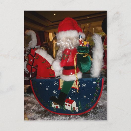サンタク飾ロースクリスマスアートプリント/デザイン シーズンポストカード (正面)