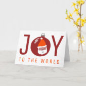 サンタク魅力的リスマスオーナメントクリスマスホリデー カード (黄色い花)