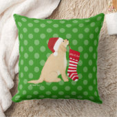 サンタグッドアズ金ゴールドクリスマスピロー水玉模様 クッション (ブランケット)