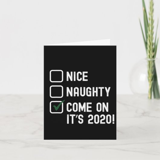 サンタグッドバートニースいけなクリスマスおもしろい- 2020 カード (正面)