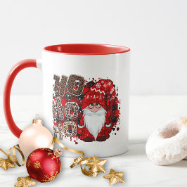 サンタグノームヒョウ柄 Ho Ho Ho クリスマス マグカップ