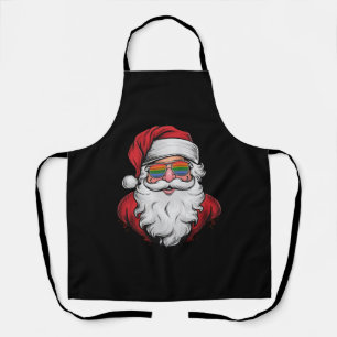 サンタグラスプライド クリスマスパジャマ Xmas ゲイ エプロン