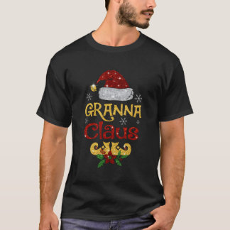 サンタグランナクロースファミリーマッチングパジャマFor Chr Tシャツ