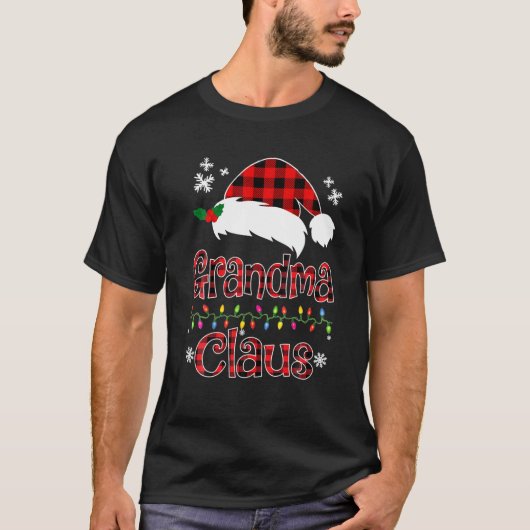 サンタグランマクロースクリスマスマッチングファミリー Tシャツ (正面)