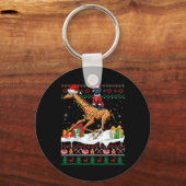 サンタグレート・ダン乗馬キリンのクリスマスセーター キーホルダー (正面)