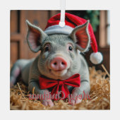 サンタグレーピグガラスオーナメント ガラスオーナメント (裏面)