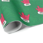 サンタグローブASL I Love Youラッピングペーパー ラッピングペーパー (ロールコーナー)