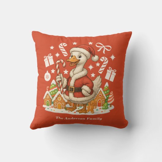 サンタグースクリスマスホリデー クッション (裏面)