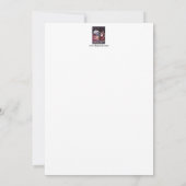 サンタゲッツアトラフィックチケットフラットホリデーカード カード (裏面)