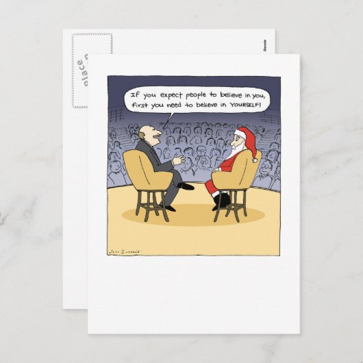 サンタゲッツアドバイス |クリスマスセラピー シーズンポストカード (正面/裏面)