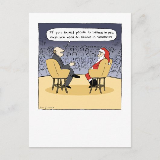 サンタゲッツアドバイス |クリスマスセラピー シーズンポストカード (正面)