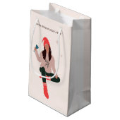 サンタゲーストップス・ヒア・ホリデー抱き枕 スモールペーパーバッグ (裏面アングル)