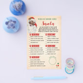 サンタゲームカードに最も近いクリスマス チラシ (シングル)