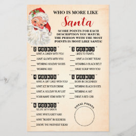 サンタゲームカードに最も近いクリスマス チラシ