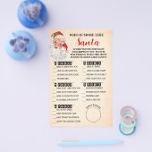 サンタゲームカードに最も近いクリスマス チラシ (シングル)