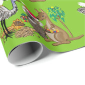 サンタコアラ与えスクリスマスプレゼント ラッピングペーパー (ロールコーナー)