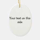 サンタコアラ – フェアディンカムパーソナライズされた セラミックオーナメント (裏面)