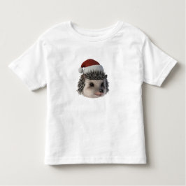 サンタコスタムを着たクリスマスハリネズミまたはオポッサム トドラーTシャツ