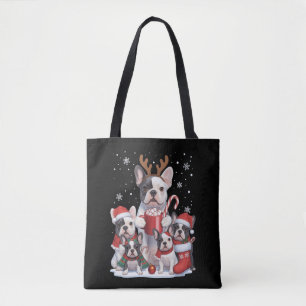 サンタコスフレンチブルドッグ クリスマス トートバッグ