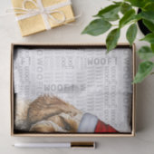 サンタコックポウドッグフェスティバルクリスマスホリデー 薄葉紙 (ギフト)