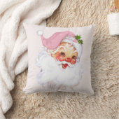 サンタコテージシックピンククリスマスクッション クッション (ブランケット)
