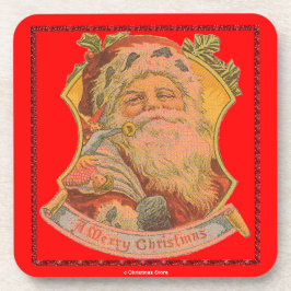 サンタコルクコースター – クリスマスプレゼント – パーティー コースター