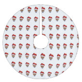 サンタコーギブラシ仕上げポリエステルツリースカート ブラッシュドポリエステルツリースカート (正面)