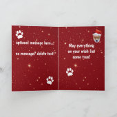 サンタコーギー ハッピーパウリデーズ カード (内部)