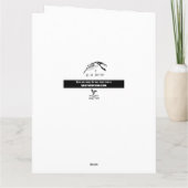 サンタコーデットゾンビおもしろいクリスマスビッグ カード (裏面)