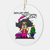 サンタコール セラミックオーナメント (左)
