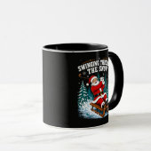 サンタゴルフ メリークリスマス ゴルファー マグカップ (正面右)