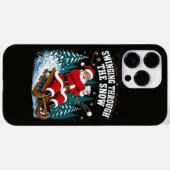 サンタゴルフ メリークリスマス ゴルファー Case-Mate iPhoneケース (裏面 (横))