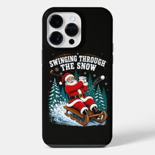 サンタゴルフ メリークリスマス ゴルファー iPhone 14 PRO MAXケース
