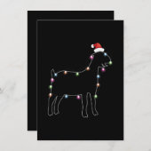 サンタゴート クリスマス カラー LED ライト  Xmas ゴート 招待状 (正面/裏面)