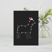 サンタゴート クリスマス カラー LED ライト  Xmas ゴート 招待状 (スタンド正面)