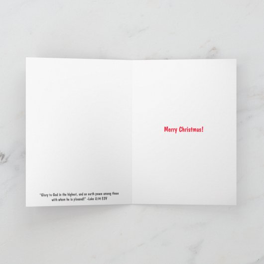 サンタゴールデンサーフボードドッグシーガルクリスマスカード サンキューカード (内部)