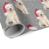 サンタゴールデンレトリエバーパピー ラッピングペーパー (ロールコーナー)