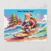 サンタサイケデリックサーフィンの海 シーズンポストカード (正面)