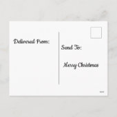 サンタサイケデリックーのクリスマス シーズンポストカード (裏面)