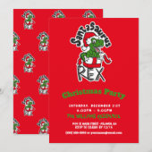 サンタサウルス・レックス 招待状 (正面/裏面)