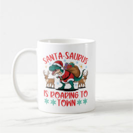 サンタサウルス 恐竜 クリスマス T-レックス 面白い コーヒーマグカップ